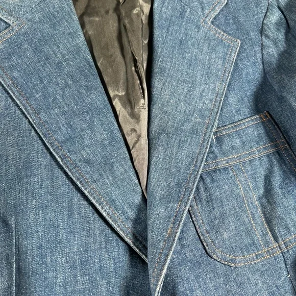 Levi's Blue Denim Blazer - Picture 2 of 9